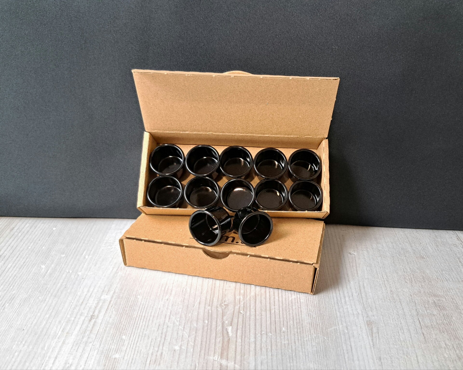 10 Stk. Kerzentüllen Schwarz Für Stabkerzen Ø 20 Bis 22mm