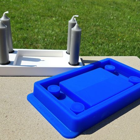 Silikonform von Kerzenhalter von