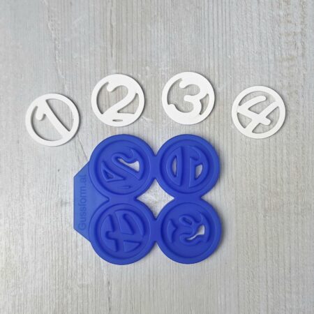 Silikonform Adventszahlen im Kreis MITTEL DIY Gussform