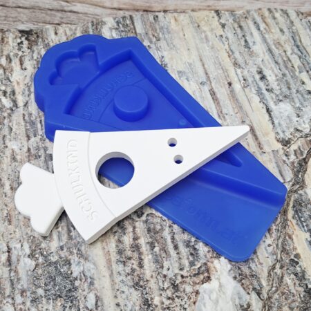 Silikonform Schultüte mit Loch für Lolly DIY Gießform