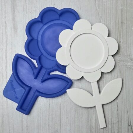 Silikonform BUTTON Blume für 59er Buttons  DIY Gussform