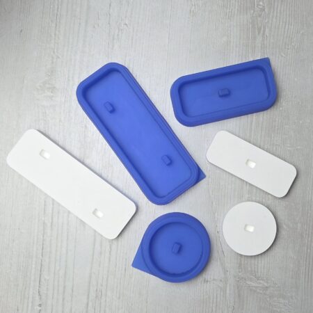 Silikonform Sockel für Buttonblumen in drei Größen DIY Gussform