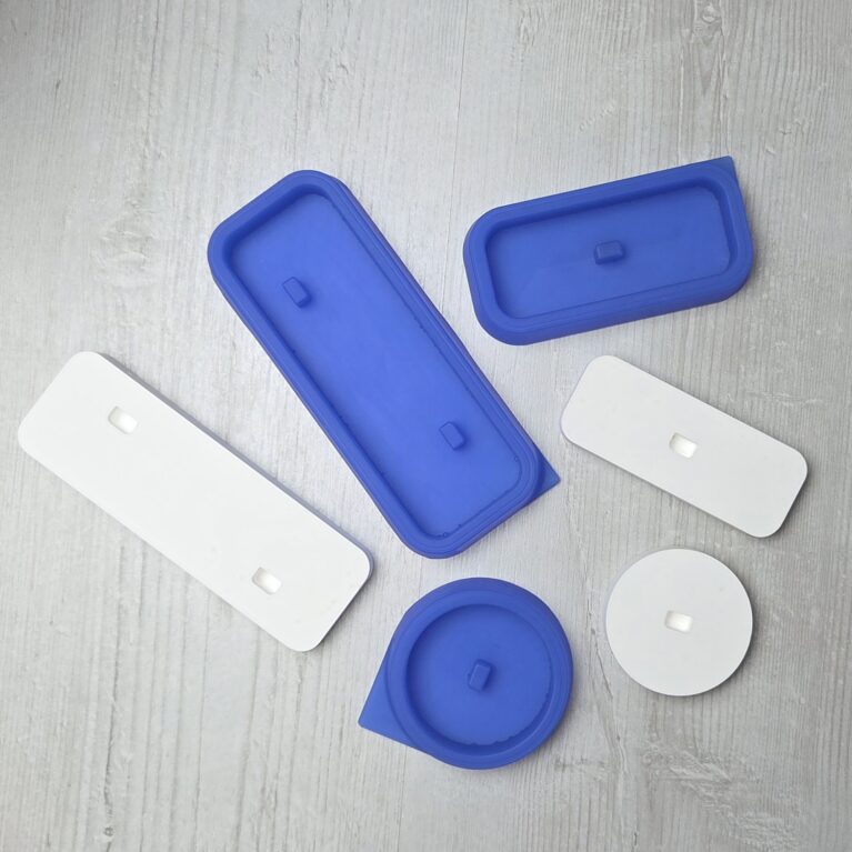 Startseite 29 Silikonform Sockel für Buttonblumen in drei Größen DIY Gussform