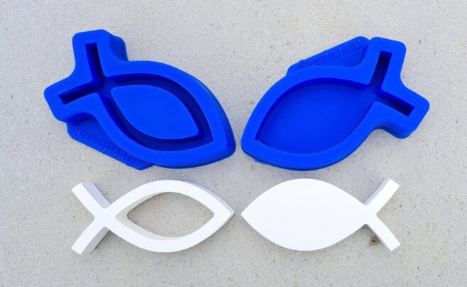 Silikonform von Fische von gussform.at