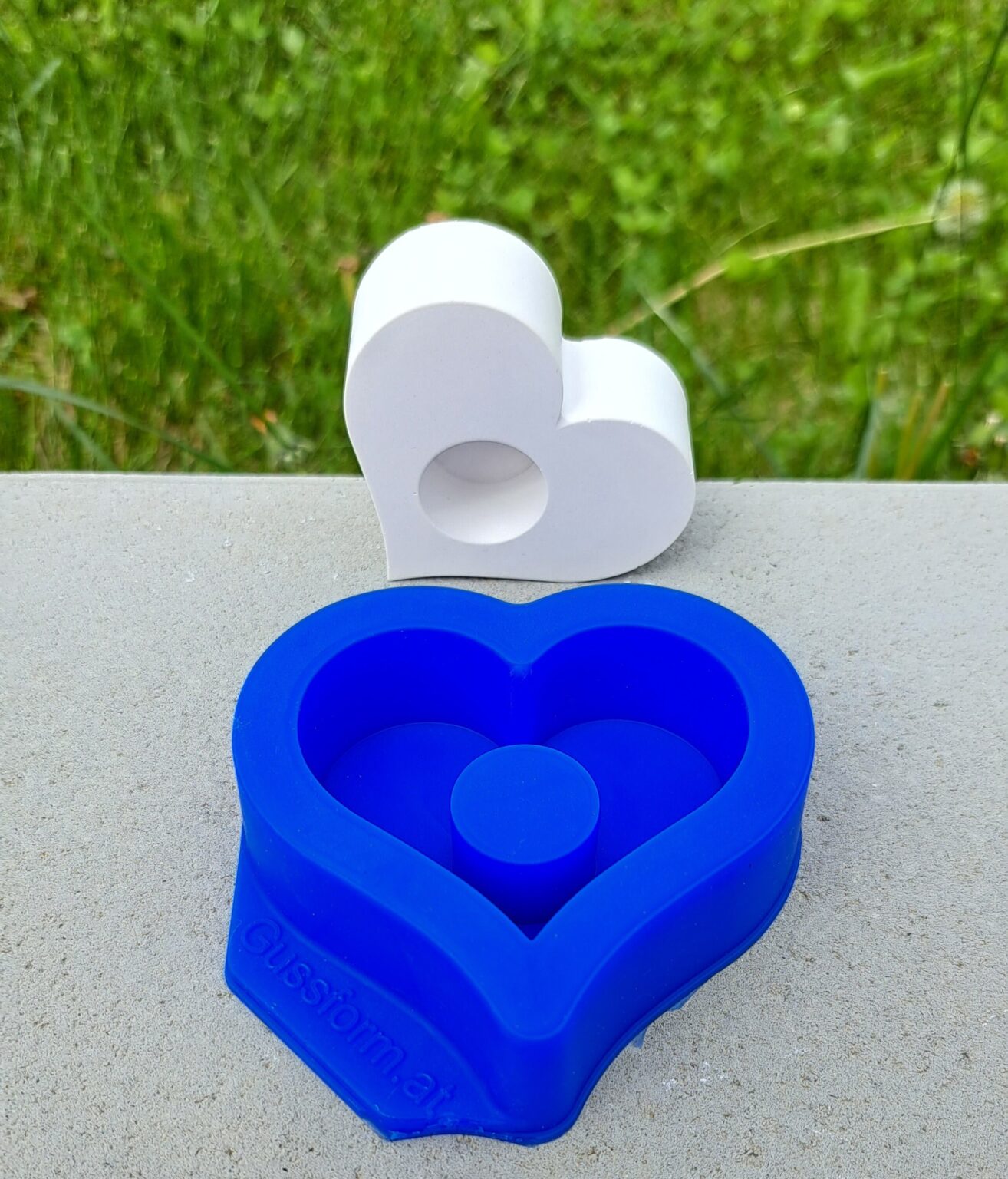 Silikonform von Herzen von gussform.at