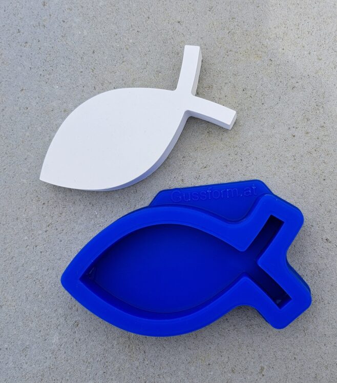 Silikonform von Fische von gussform.at