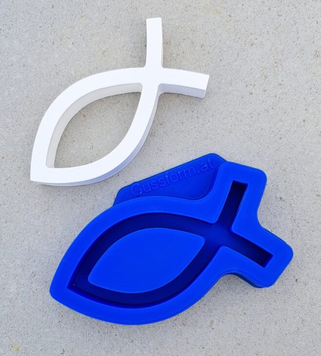 Silikonform von Fische von gussform.at