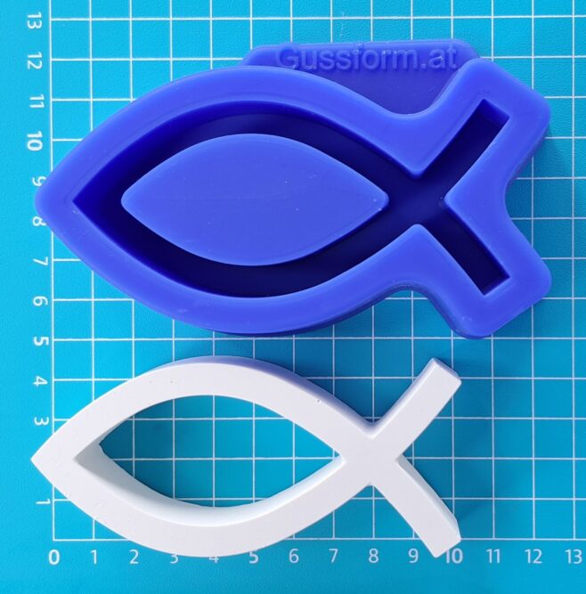 Silikonform von Fische von gussform.at