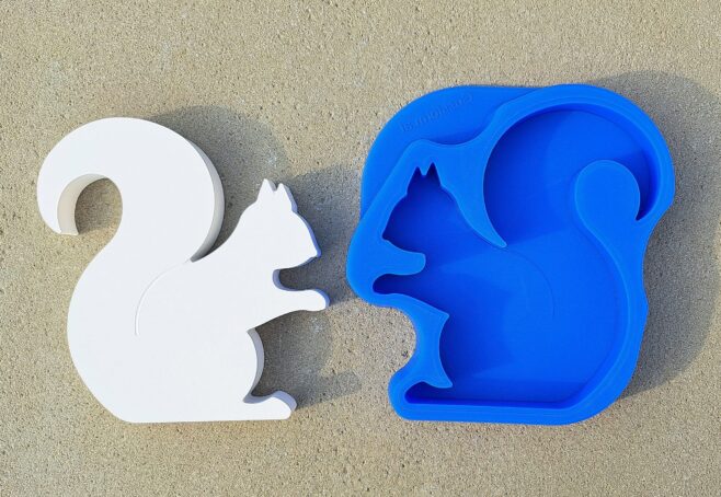 Silikonform von Eichhörnchen von gussform.at