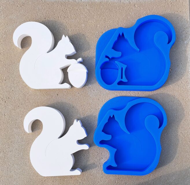 Silikonform von Eichhörnchen von gussform.at