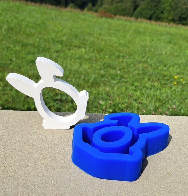 Silikonform von Hase von gussform.at