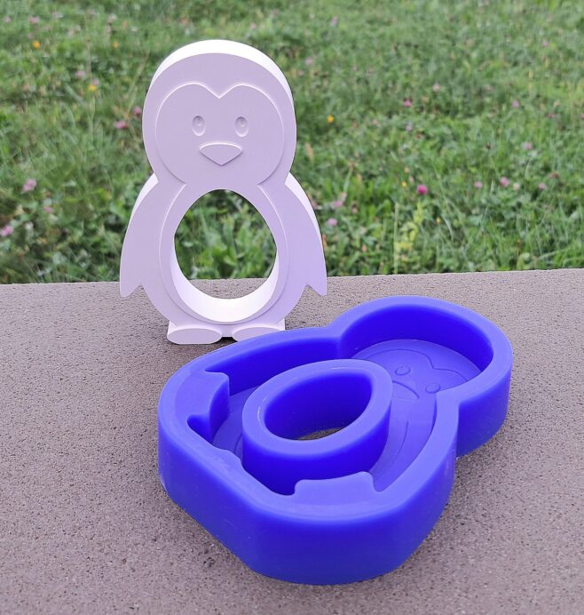 Silikonform von Pinguin von gussform.at