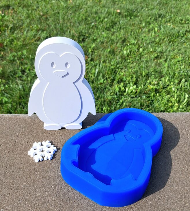 Silikonform von Pinguin von gussform.at