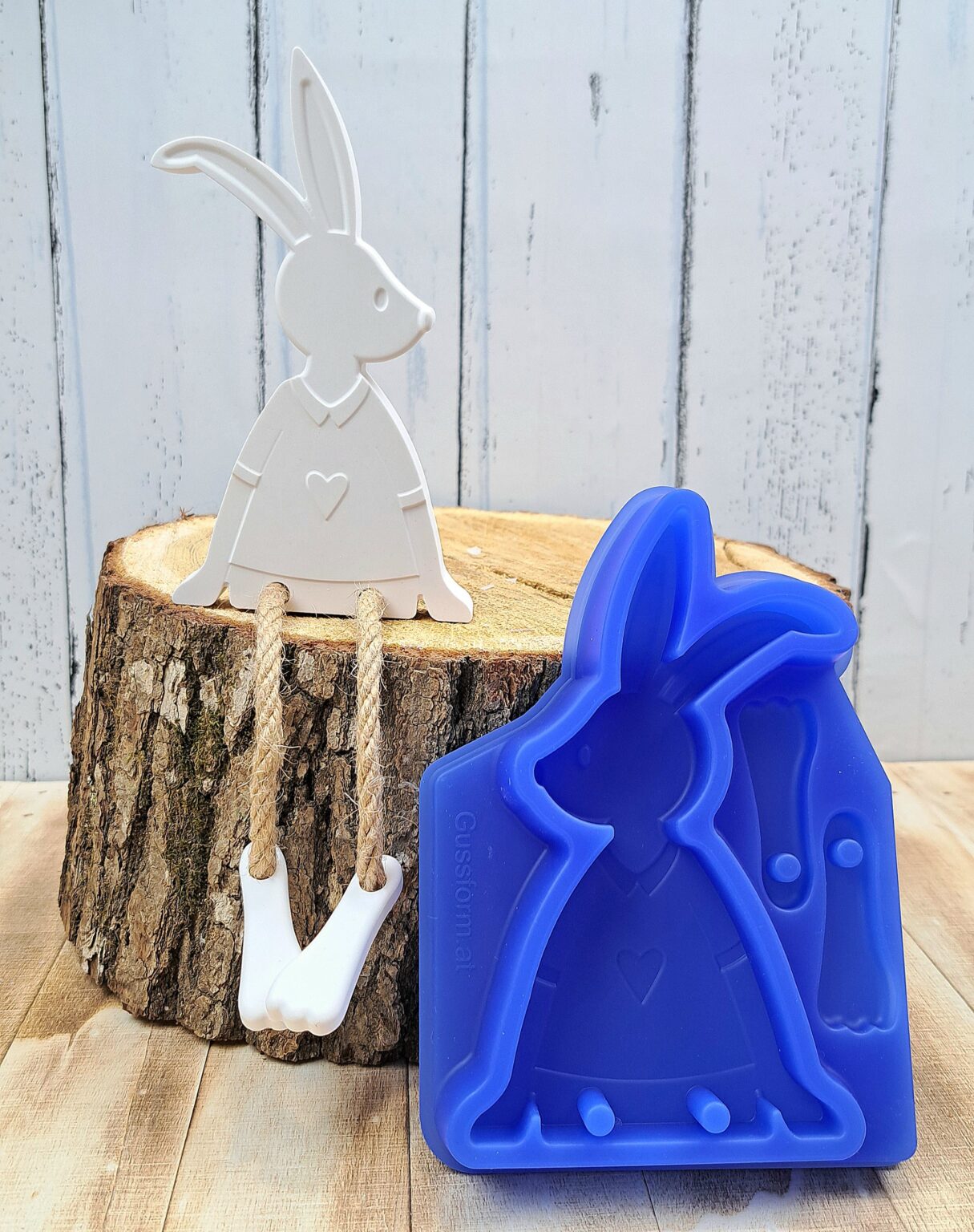 Silikonform von Hase von gussform.at