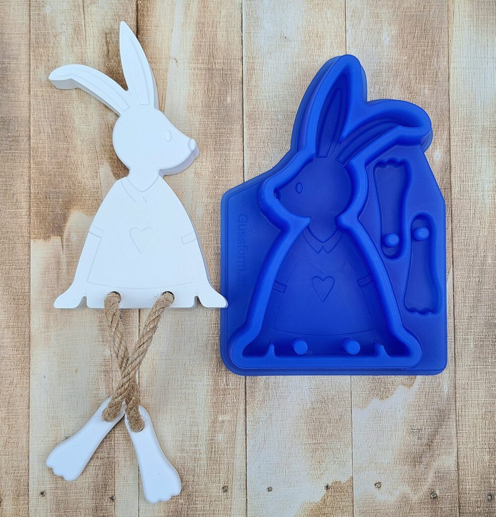 Silikonform von Hase von gussform.at