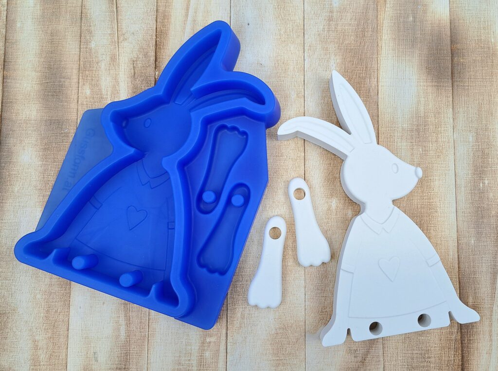 Silikonform von Hase von gussform.at