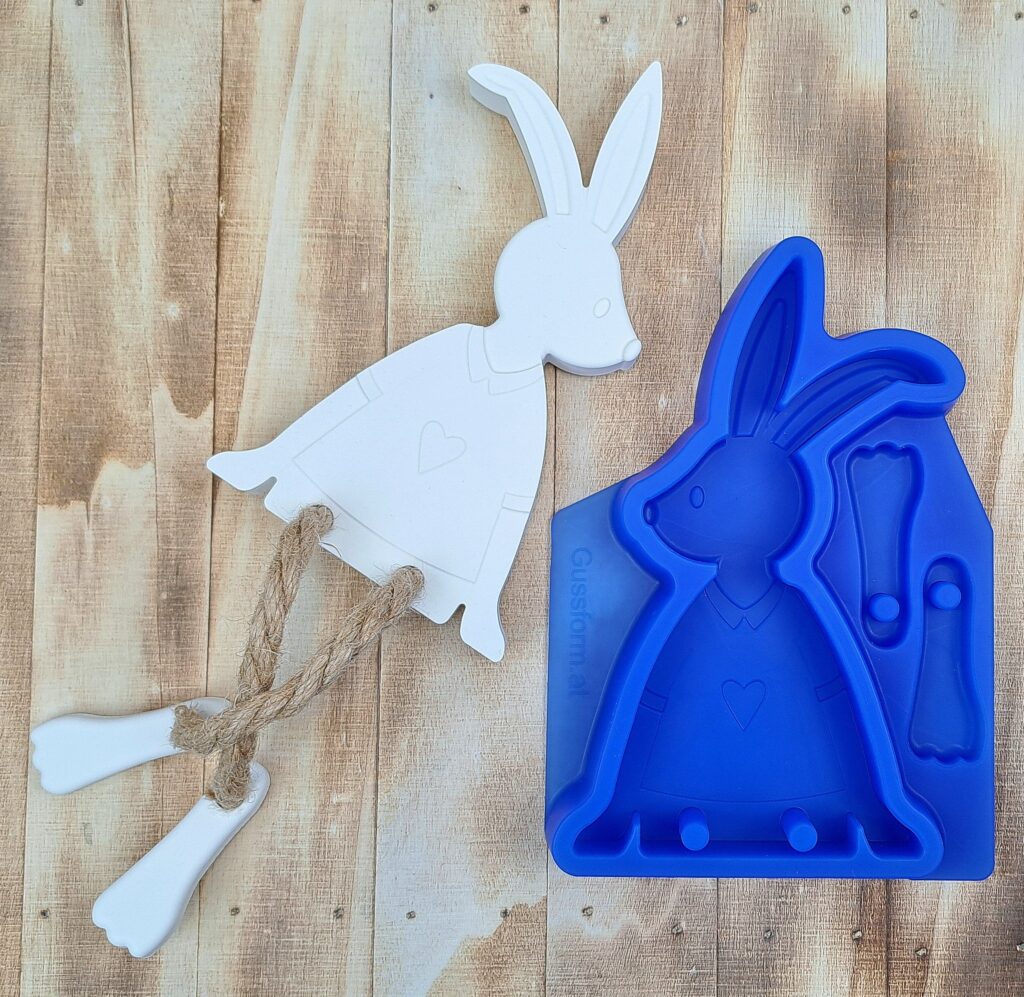 Silikonform von Hase von gussform.at