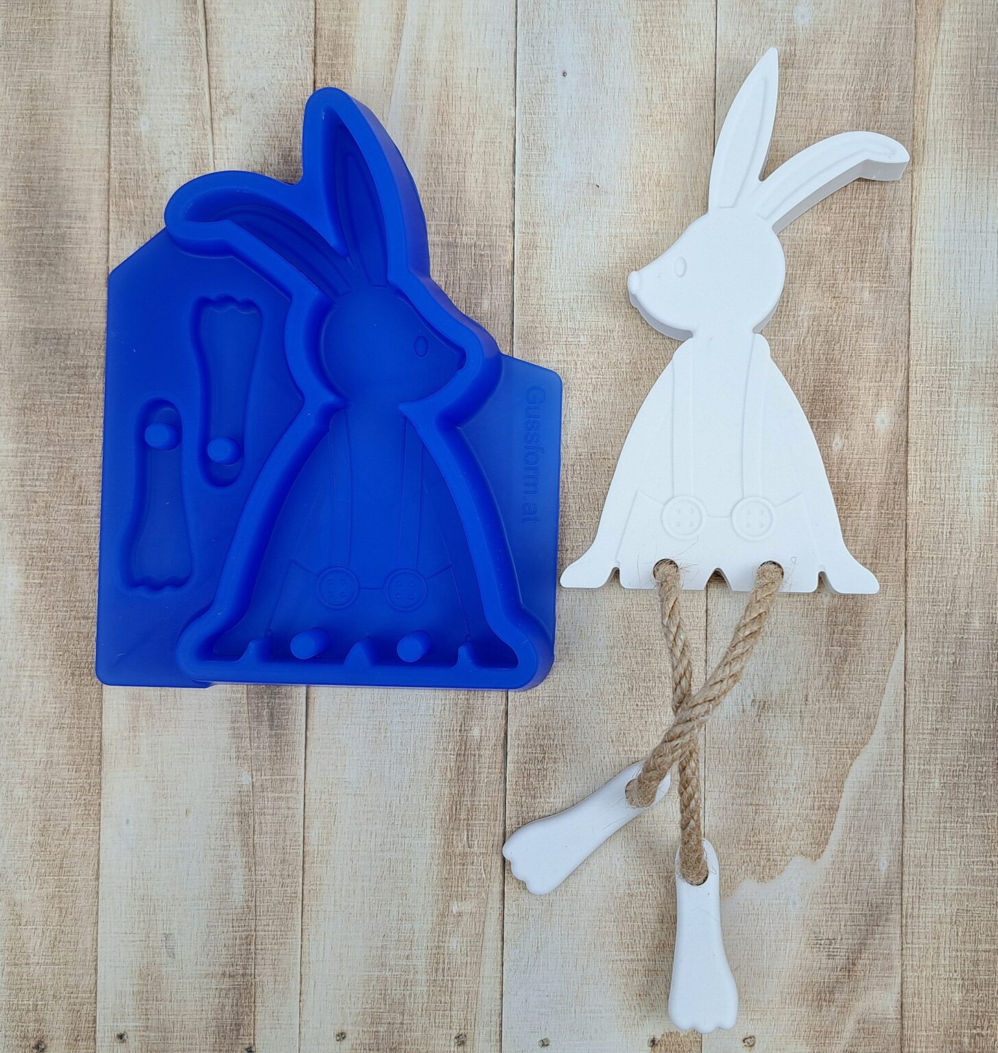 Silikonform von Hase von gussform.at