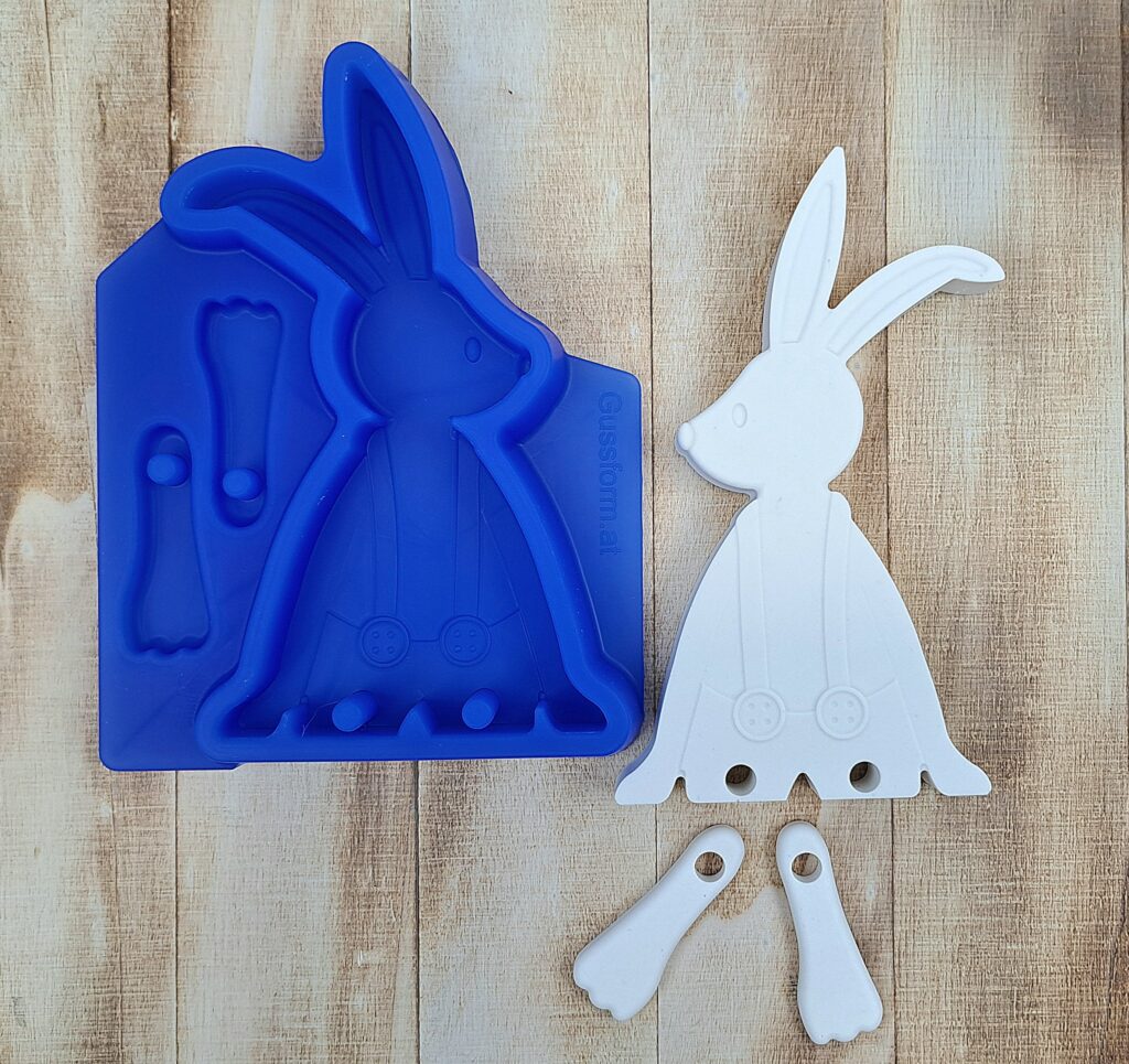 Silikonform von Hase von gussform.at