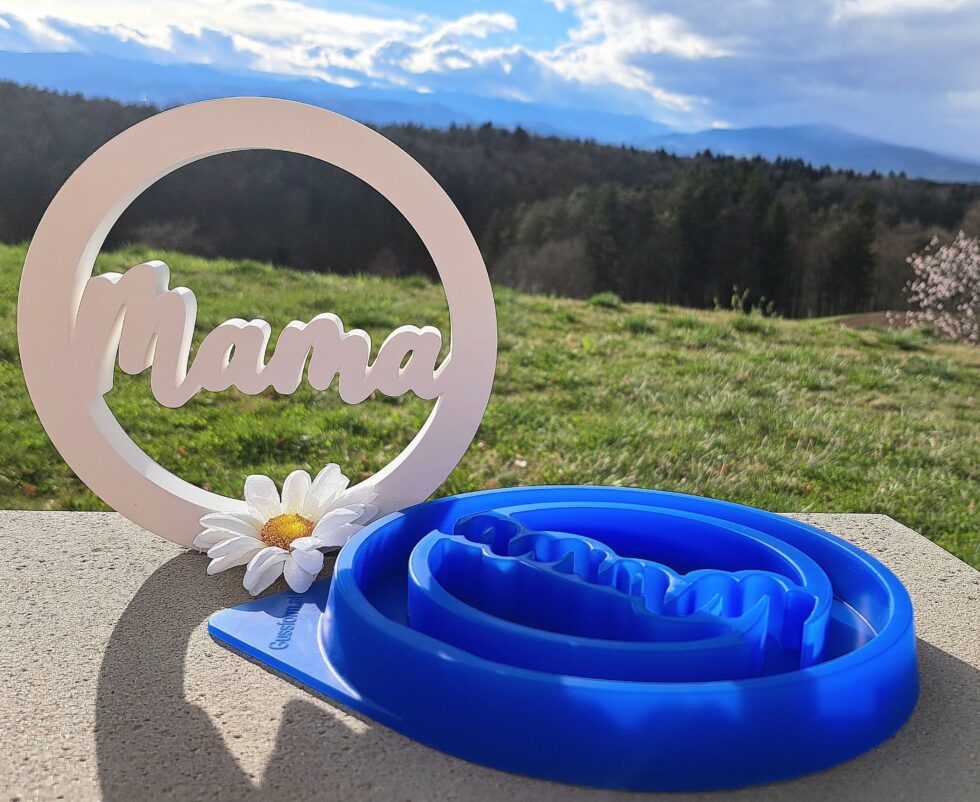 Silikonform vom Mama Ring von gussform.at